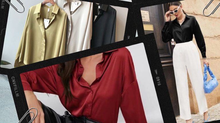 Tendencias de blusas de raso: Lo último en moda femenina